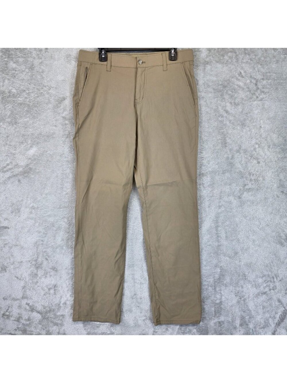 Weatherproof Vintage Pants Mens 32 Beige Microfiber Stretch Regular Fit Casual